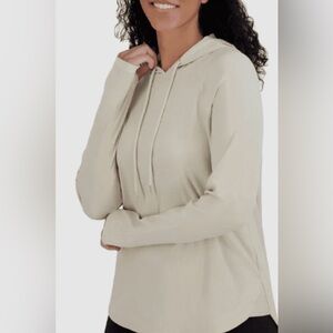 SAGE Women's Lightweight Hoodie Tan Large